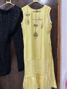 Beautiful Lemon Yellow Kurta Set😍
