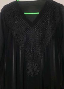Lycra Black Abaya