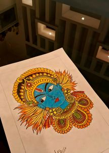 Drawing Of Lord Krishna