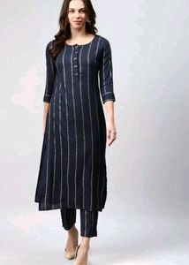 Blue Suit Kurta With Pant