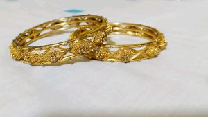 Gold Bangles (Set of 2)