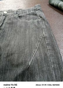 Black &amp; White Denim Jeans