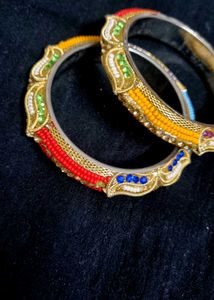 Bangles with Colorful Beads