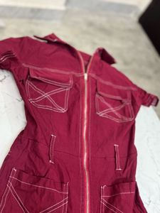 Red Romper Jumpsuit