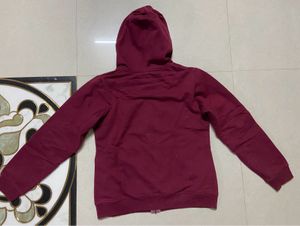Maroon Zip-Up Hoodie