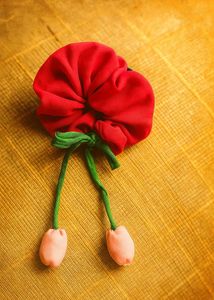 Flower Hair Tie Scrunchies And Free Gift With This