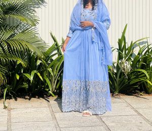 PartyWear Gown With Shawl