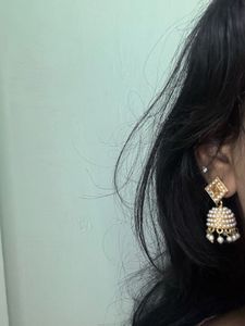 Pearl Jhumka Earrings