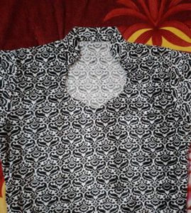 Shaneel Black &amp; White kurti