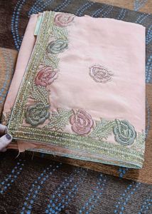 Baby Pink🩷Full Heavy Saree 😍😍 For Wedding