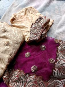 Elegant Embroidered Saree