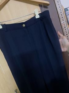 New Baggy Wide Leg Navy Blue Trousers