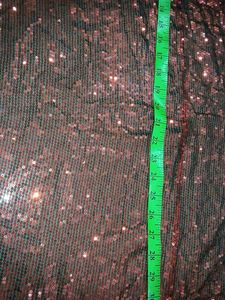 Sequin Fabric - Red &amp; Black