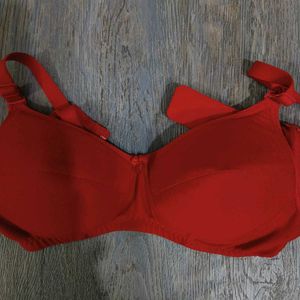 Red Padded Bra
