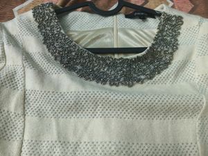 Off-white Wool Top