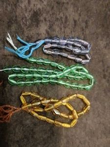 Colorful Glass Bead Strands - Set of 3