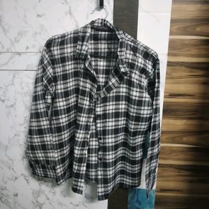 Check Black &amp; White Shirt