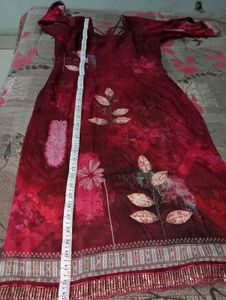 Beutiful Red Suite, Patiala Salwar With Duppatta