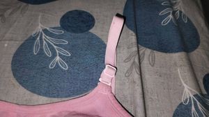 Pink Cotton Sports Bra