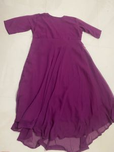 Elegant Purple Ethnic Gown