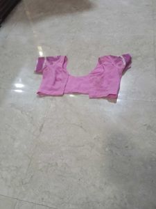 Pink Saree with Embellishments