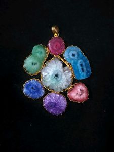 Colorful Stoned Pendant For Women