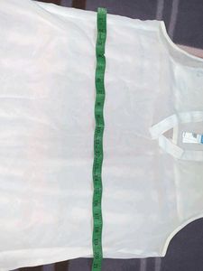 Off White Sleeveless Top