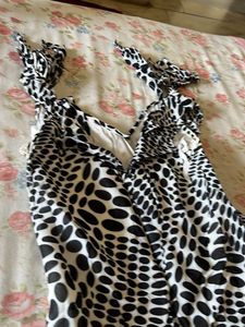 Polka Print Gown