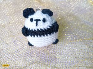Handmade Crochet Cute Panda Keychain🐼