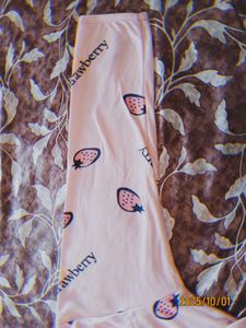 Cozy Pink Strawberry Print Night Suit Set