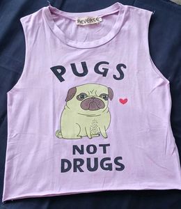 Graphic Sleeveless Crop Tank Top💜