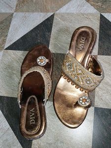 Elegant Bronze Sandals