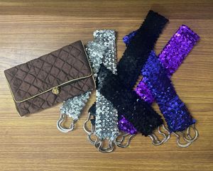 Sequin Belts - Pack Of 6 + Silk Pouch