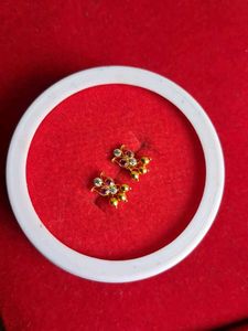 Gold Bird Design Earrings