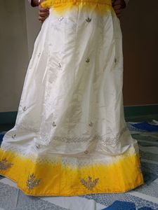 Beautiful Lehenga Choli Dupatta For Haldi Function