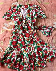 Floral Wrap Dress