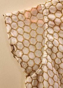 Elegant White &amp; Gold Top