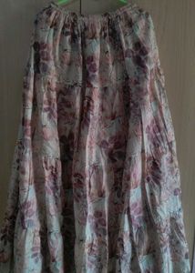 Floral Tiered Maxi Skirt