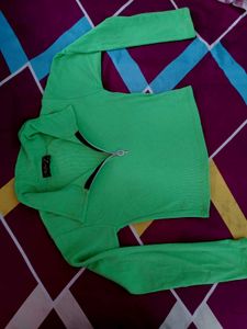 Bright Green Pullover