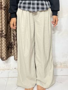 Beige Korean Trouser