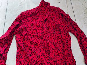 Oversized Red Sexy Shirt