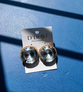 White Crystal Earrings