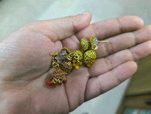 Combo: 2 Sets Of Jhumki Earrings