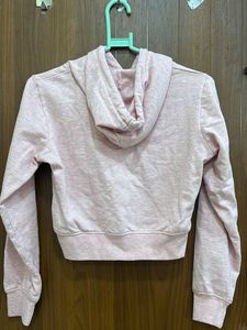 Baby Pink Crop Hoodie