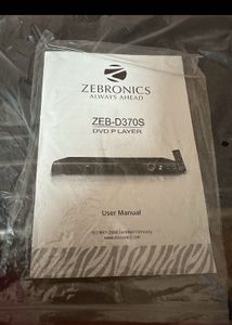 Zebronics Dvd Player Unused