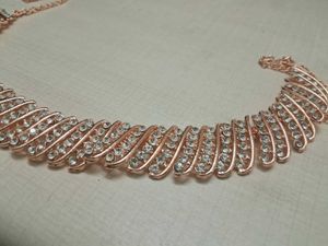 Rosegold Choker Necklace Set
