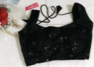 Sequined Black Blouse