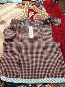 Checkered Kurta woolen