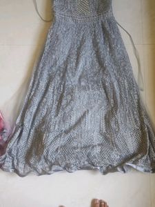 Net/embroidery Long Frok For 13 To 14 Girl