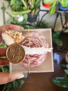 Rose Candle With Love Favor